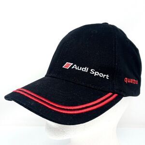 Audi Sport Quattro Hat Embroidered Logo Adjustable Strapback Automotive Cap
